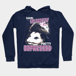 Damn I'm Pretty - Funny Possum Meme Hoodie